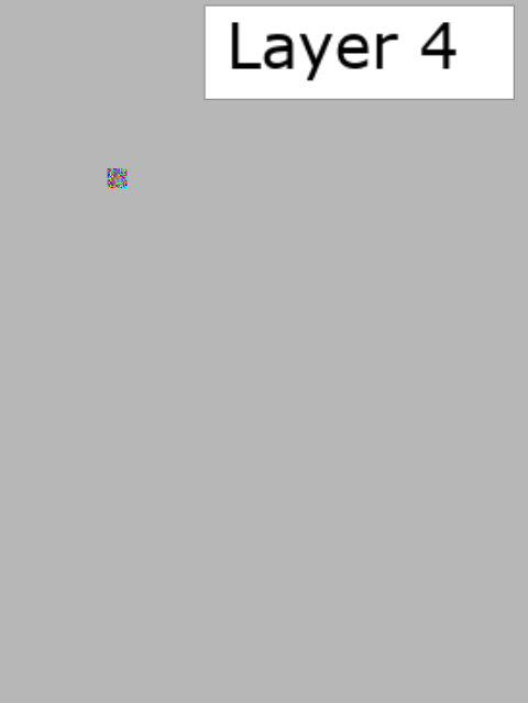 Image of Algodoo Sky Layer 4, showing a grey background with a 'Layer 4' overlay and a small, colorful glitch effect.